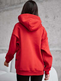 Bluza Staff red oversize fleece