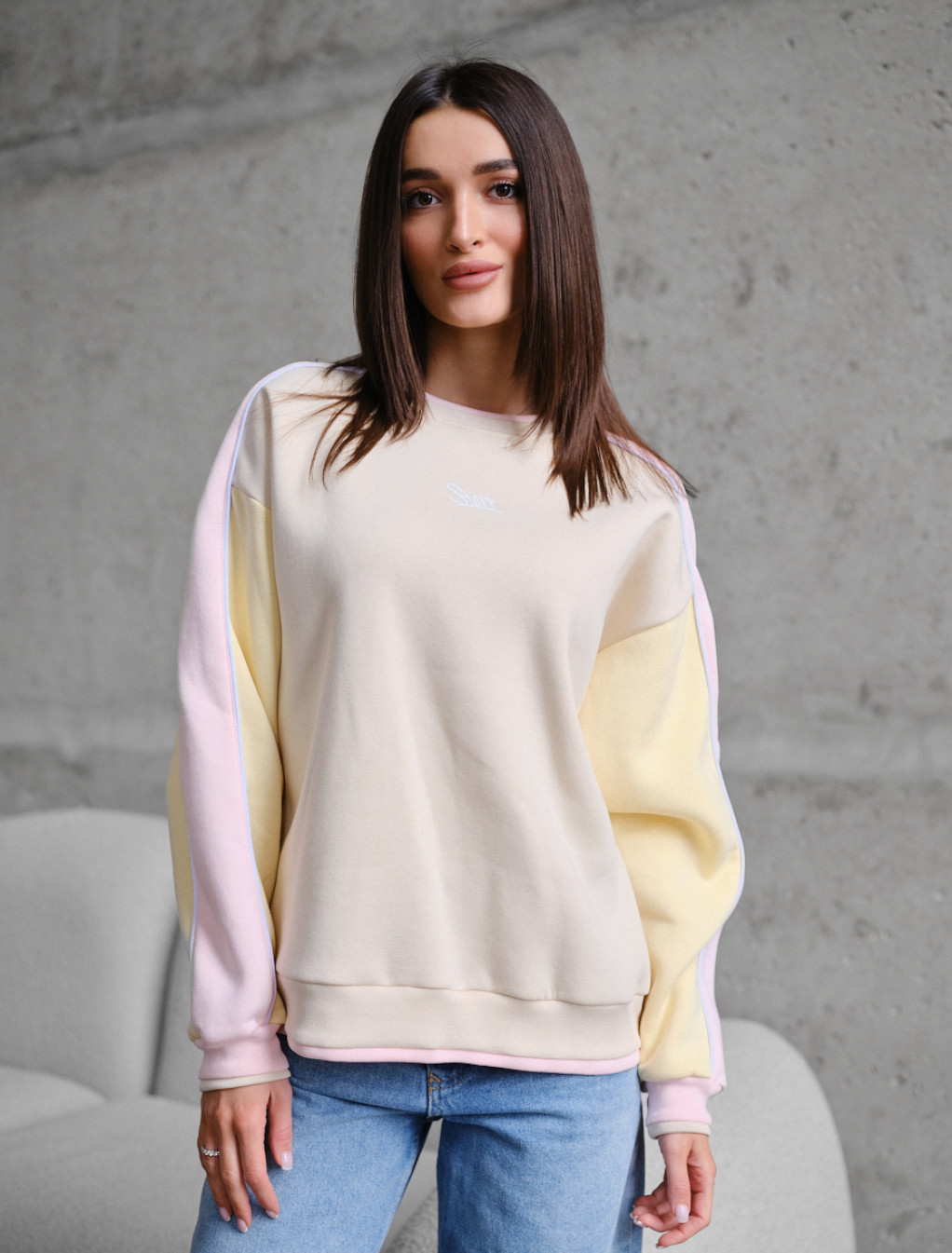 Bluza Staff in logo 3 oversize fleece