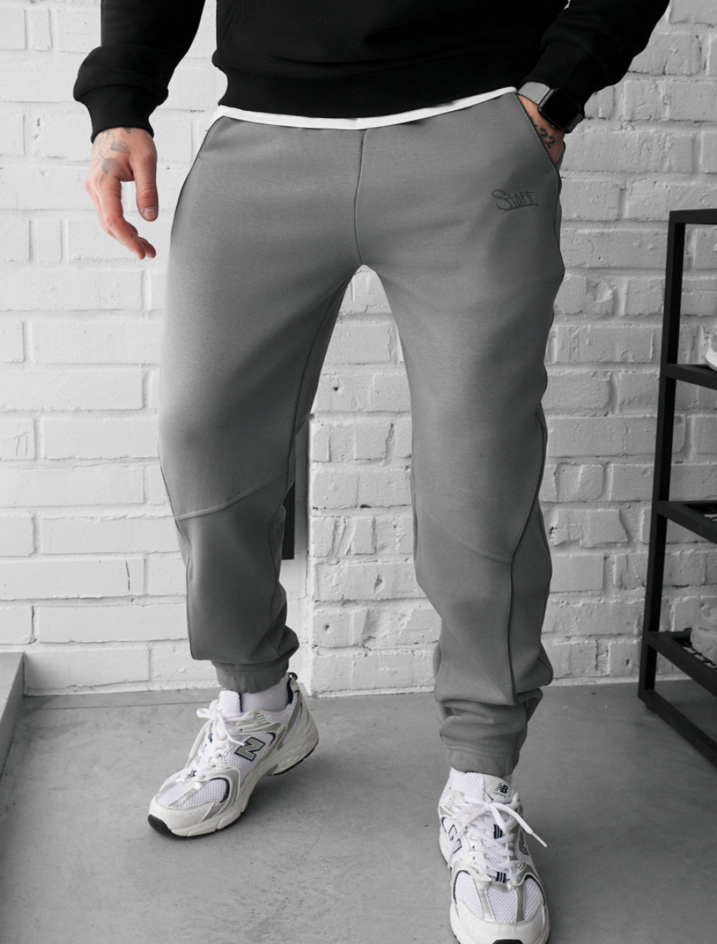 Spodnie dresowe Staff ers reflective gray