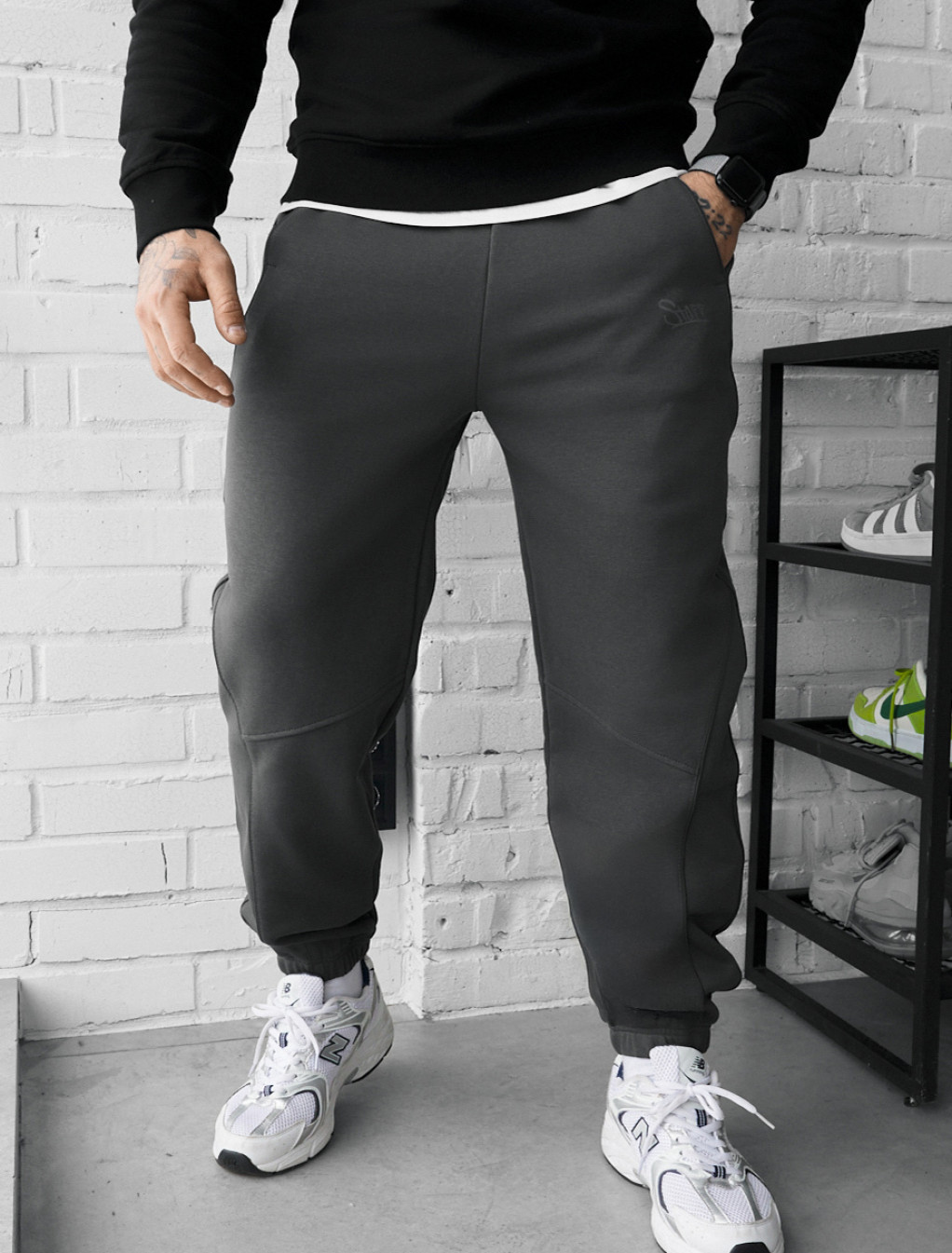 Spodnie dresowe Staff ers reflective dark gray