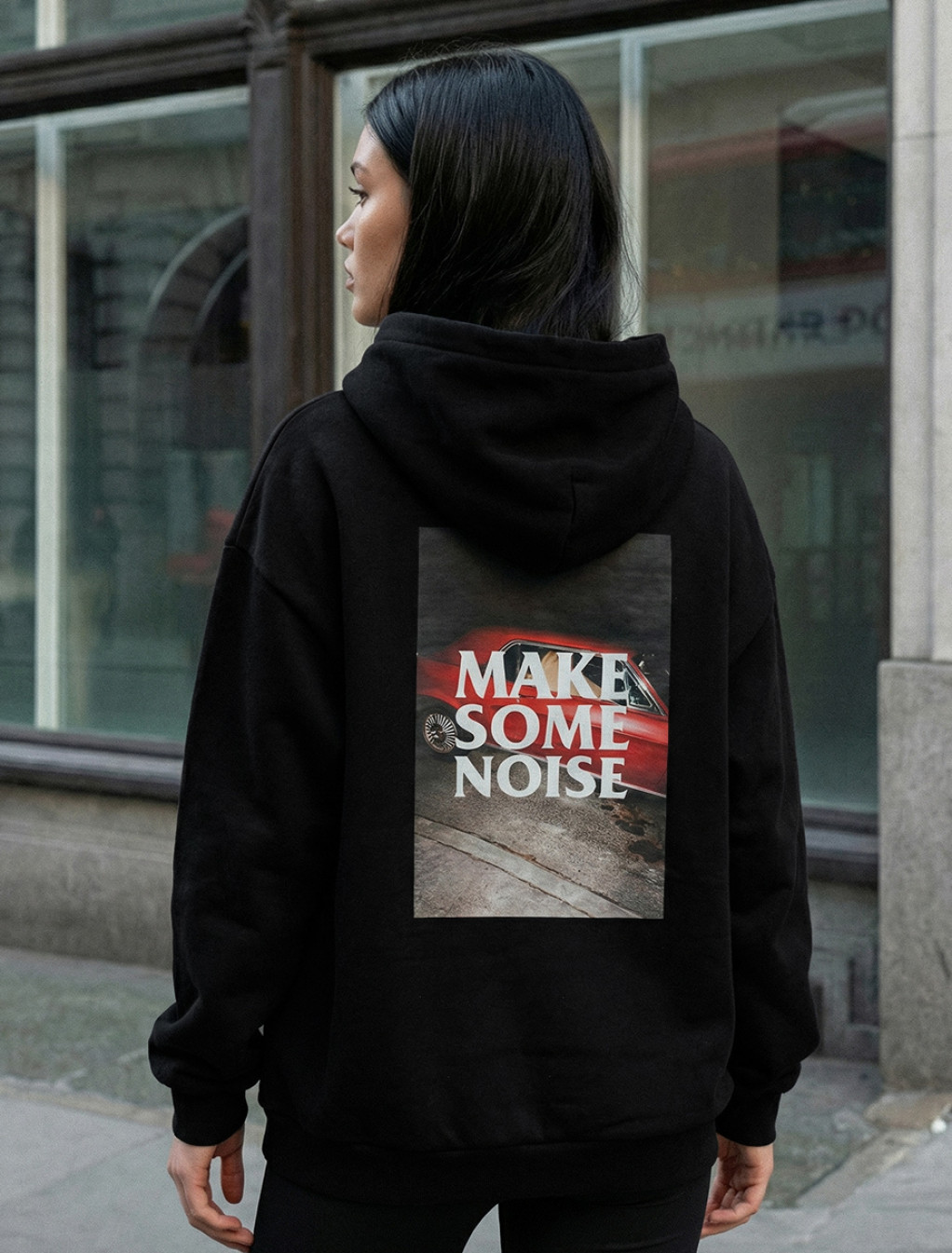 Bluza Staff make some noise oversize