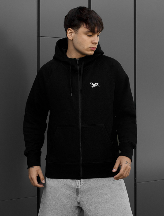 Bluza Staff black logo zip