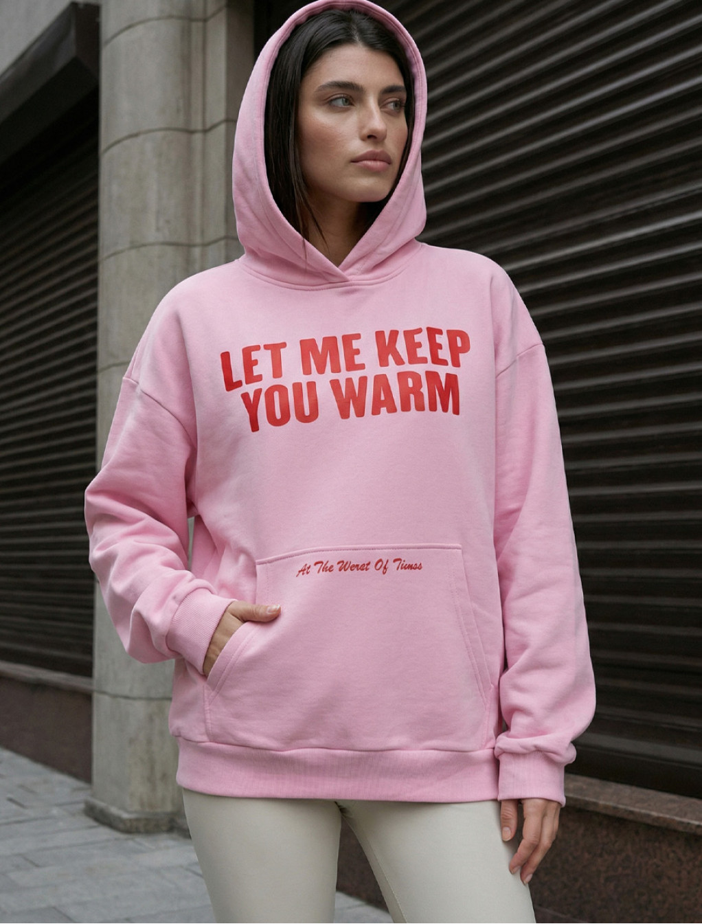 Bluza Staff let me keep you warm oversize