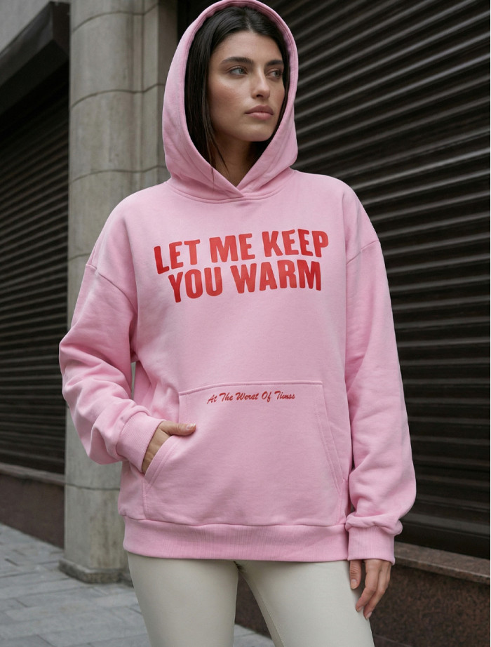 Bluza Staff let me keep you warm oversize