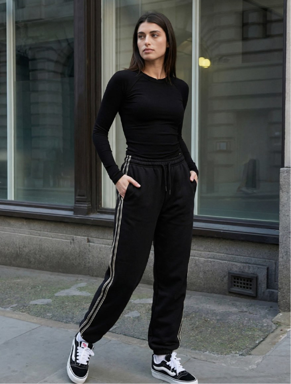 Spodnie dresowe Staff don black