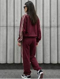 Dres Staff ine zip bordo oversize