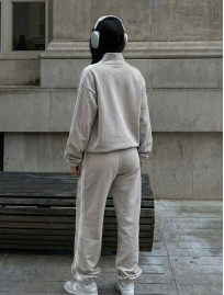 Dres Staff ine zip light gray oversize