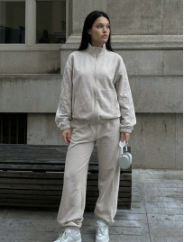 Dres Staff ine zip light gray oversize