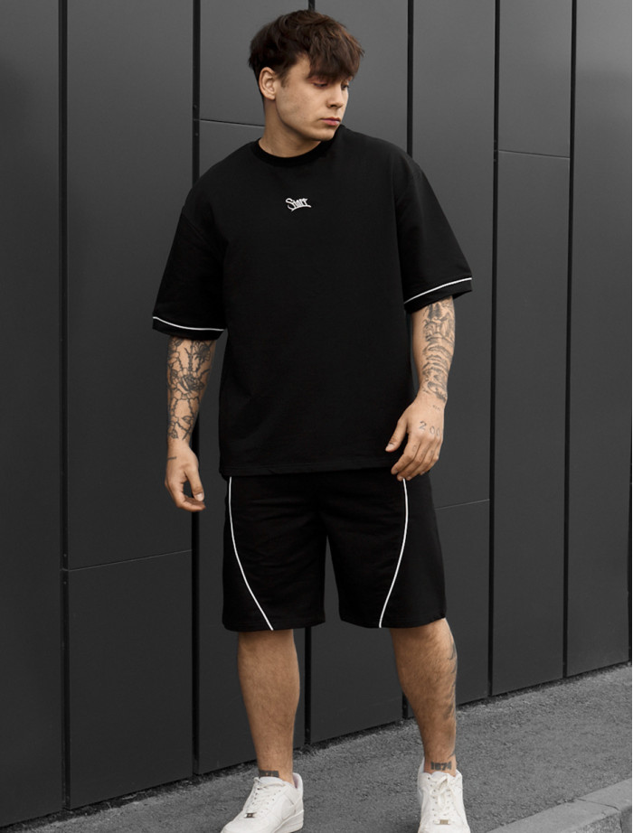Komplet koszulka + spodenki Staff ax logo black