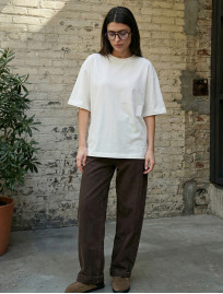 Koszulka Staff del white oversize