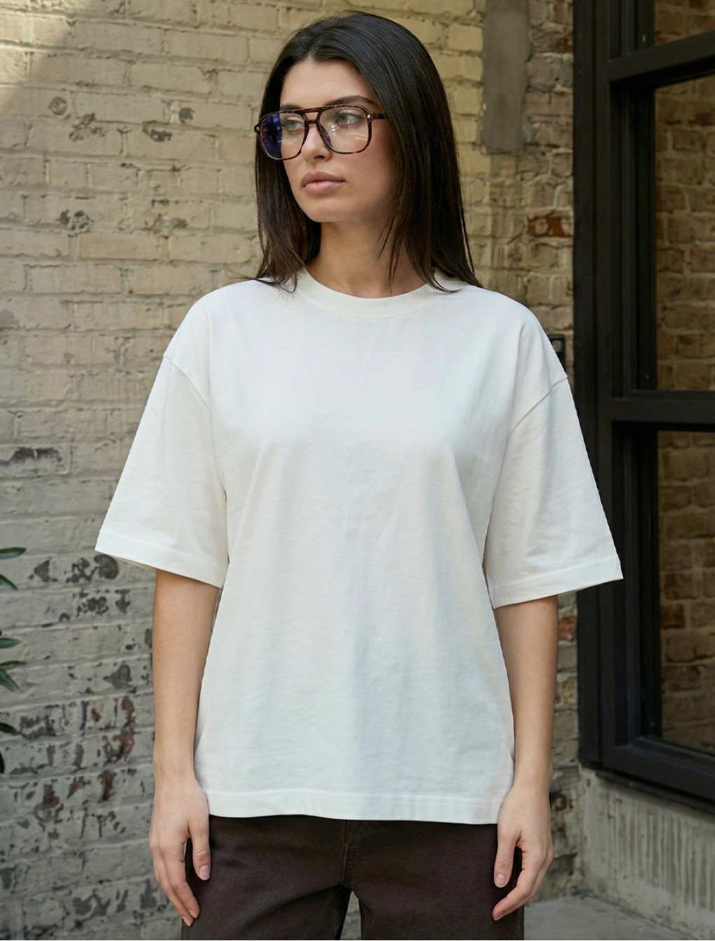 Koszulka Staff del white oversize