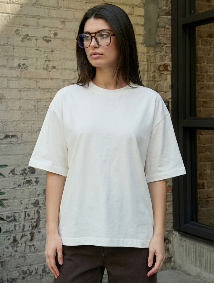 Koszulka Staff del white oversize