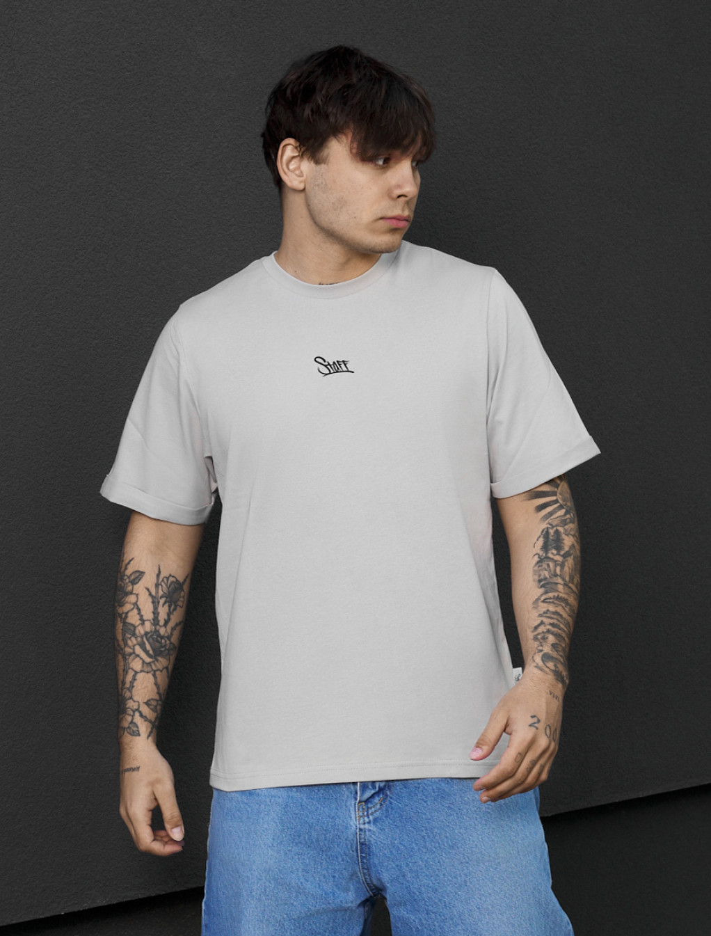 Koszulka Staff light gray logo