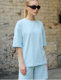 Komplet koszulka + spodenki Staff de light blue