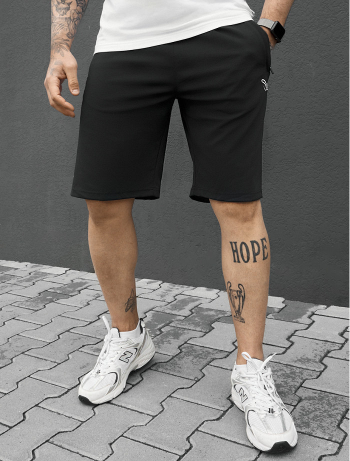 Spodenki Staff til logo black & light gray