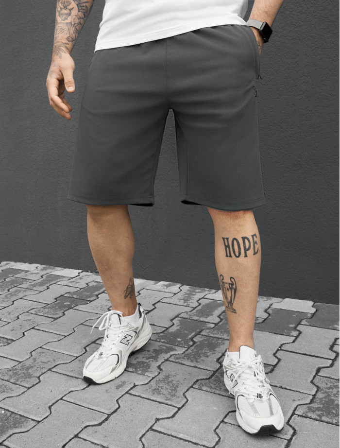 Spodenki Staff til logo dark gray & black