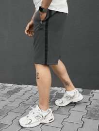 Spodenki Staff til logo dark gray & black