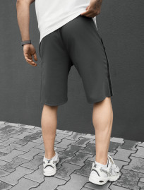 Spodenki Staff til logo dark gray & black
