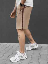 Spodenki Staff til logo beige & brown