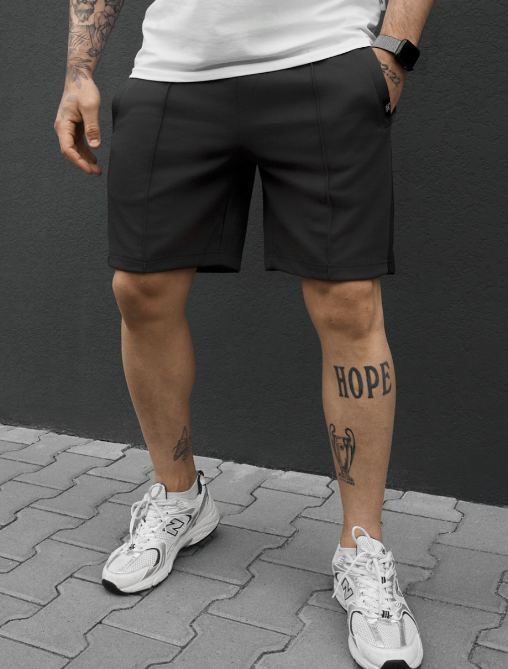 Spodenki Staff sb dark gray & black