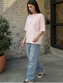 Koszulka Staff del light pink oversize