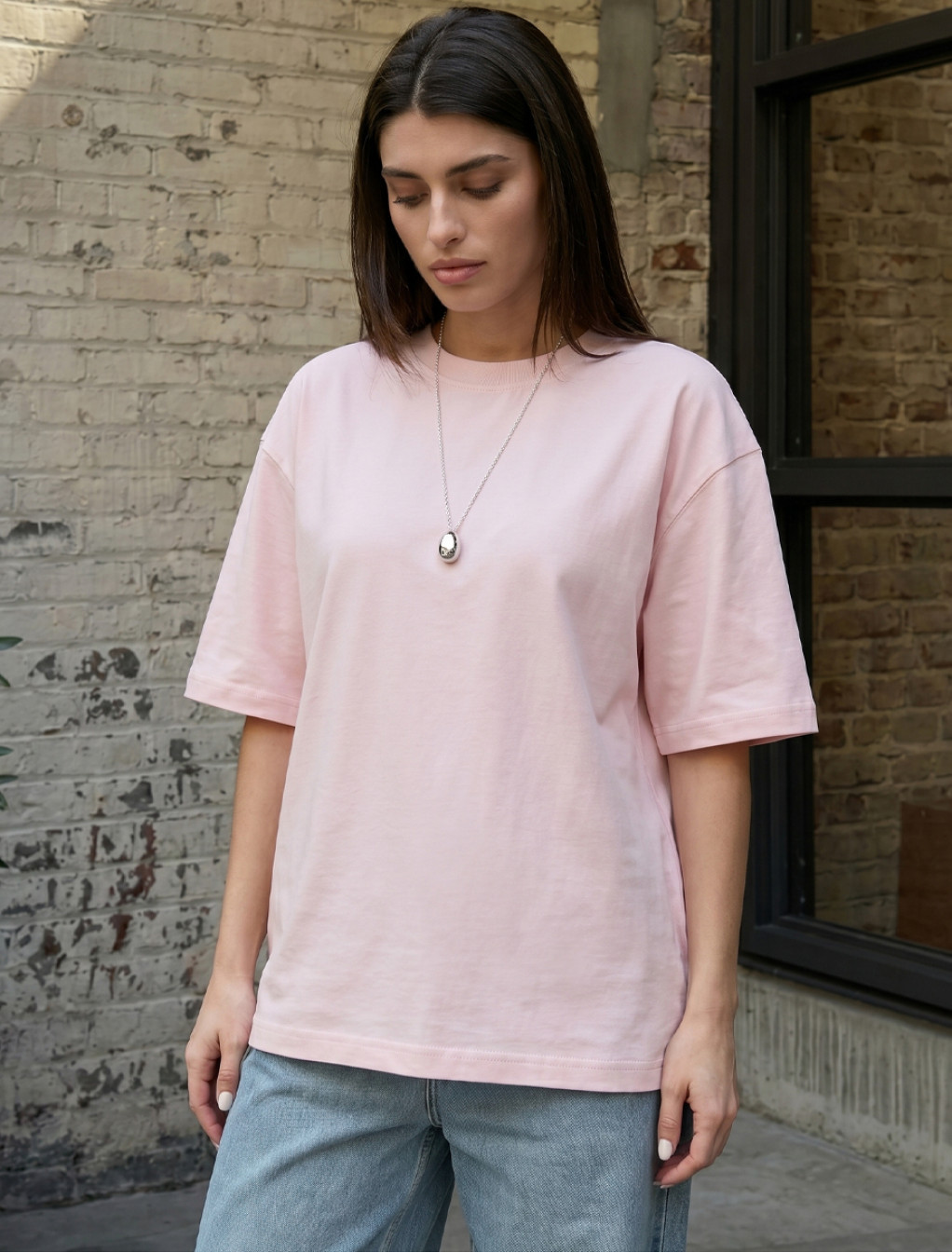 Koszulka Staff del light pink oversize