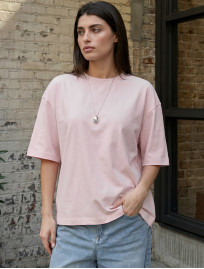Koszulka Staff del light pink oversize