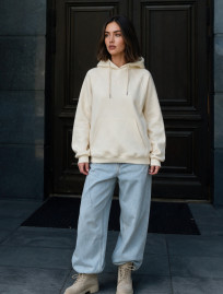 Bluza Staff amu milk logo oversize fleece