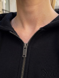 Dres Staff zip logo black oversize fleece