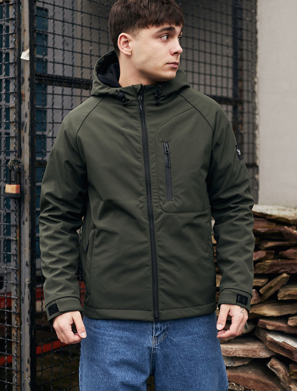 Kurtka Staff soft shell re khaki