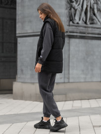 Damska kurtka zimowa Staff swe black oversize