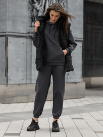 Damska kurtka zimowa Staff swe black oversize