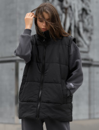 Damska kurtka zimowa Staff swe black oversize