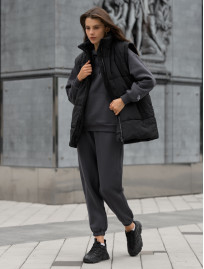 Damska kurtka zimowa Staff swe black oversize