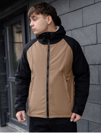 Kurtka Staff soft shell ob beige & black