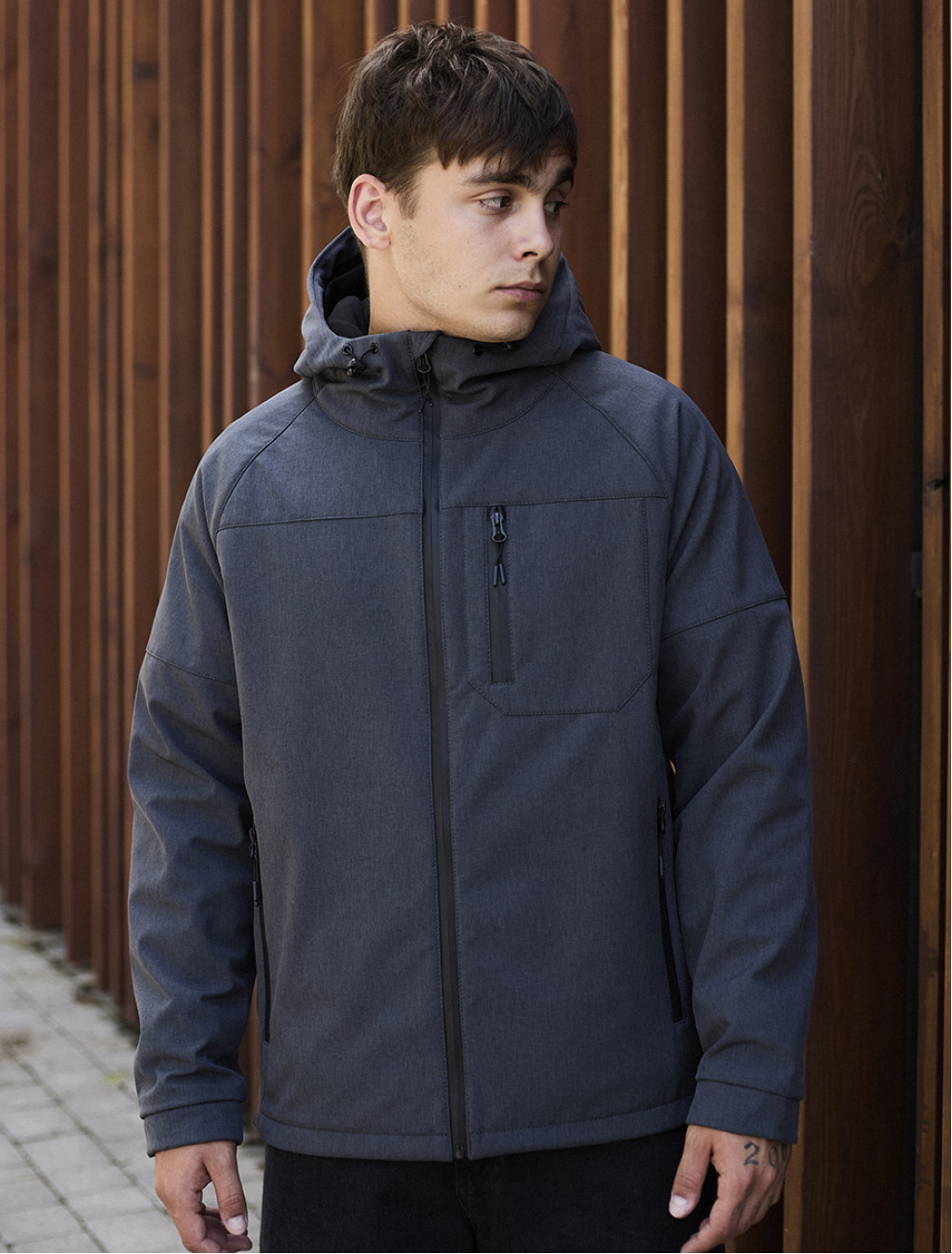 Kurtka Staff soft shell bo gray