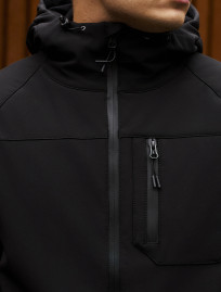 Kurtka Staff soft shell bo black reflective