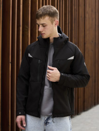 Kurtka Staff soft shell bu black