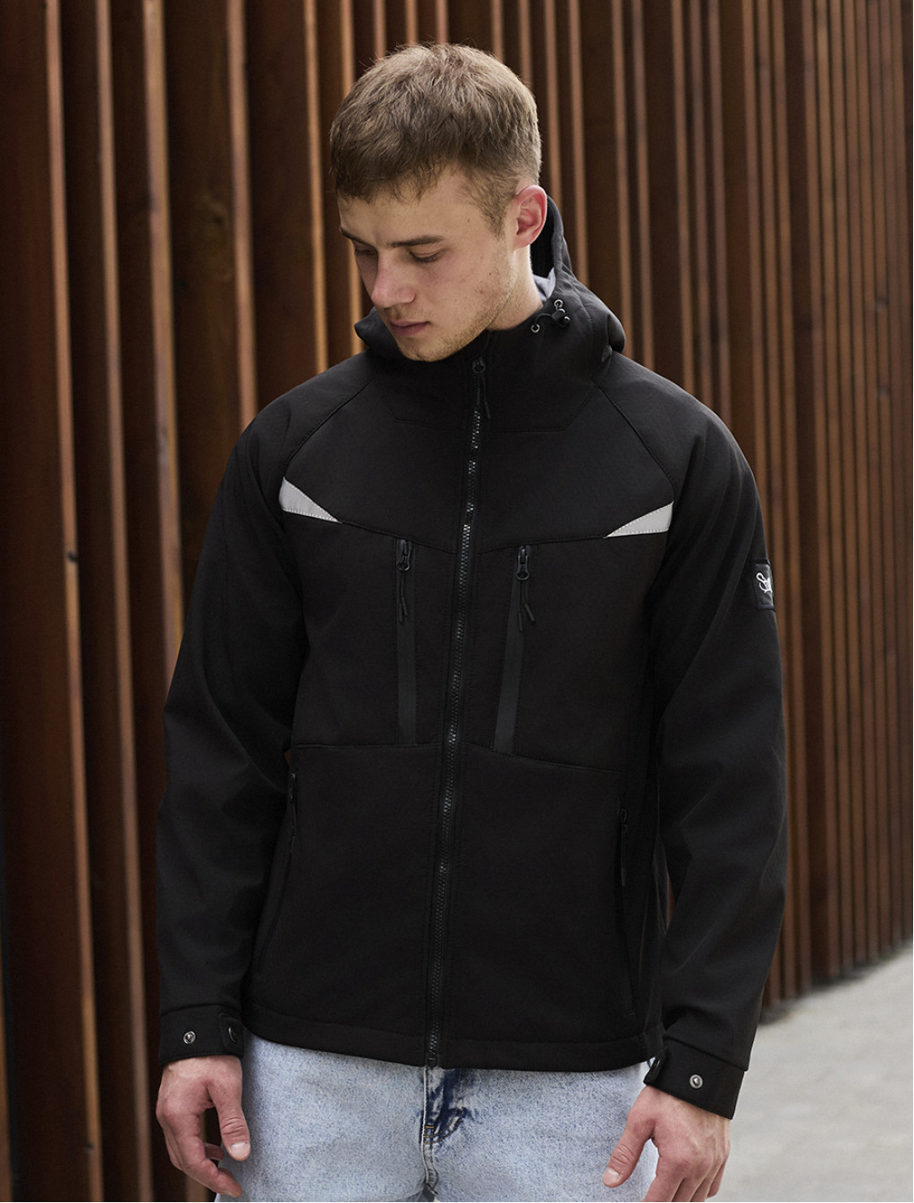 Kurtka Staff soft shell bu black