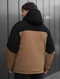 Kurtka zimowa Staff no beige & black