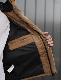 Kurtka zimowa Staff no beige & black