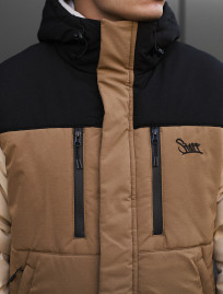 Kurtka zimowa Staff no beige & black