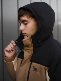 Kurtka zimowa Staff no beige & black