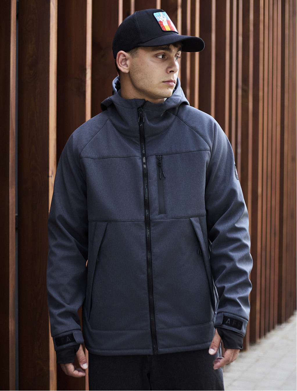 Kurtka Staff soft shell lokk gray