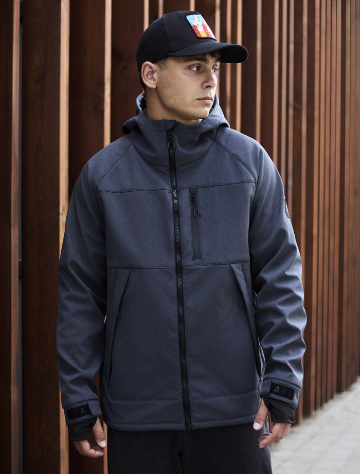 Kurtka Staff soft shell lokk gray
