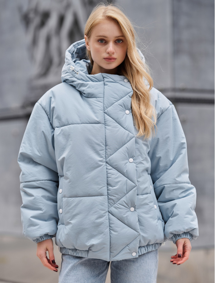 Damska kurtka zimowa Staff do light blue