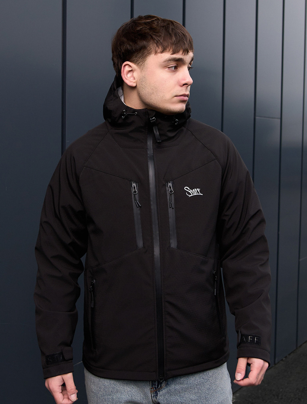 Kurtka soft shell Staff nexu black logo