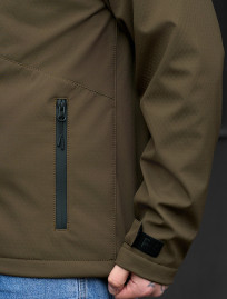 Kurtka soft shell Staff nexu dark khaki logo