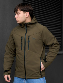 Kurtka soft shell Staff nexu dark khaki logo