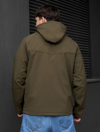 Kurtka soft shell Staff nexu dark khaki logo